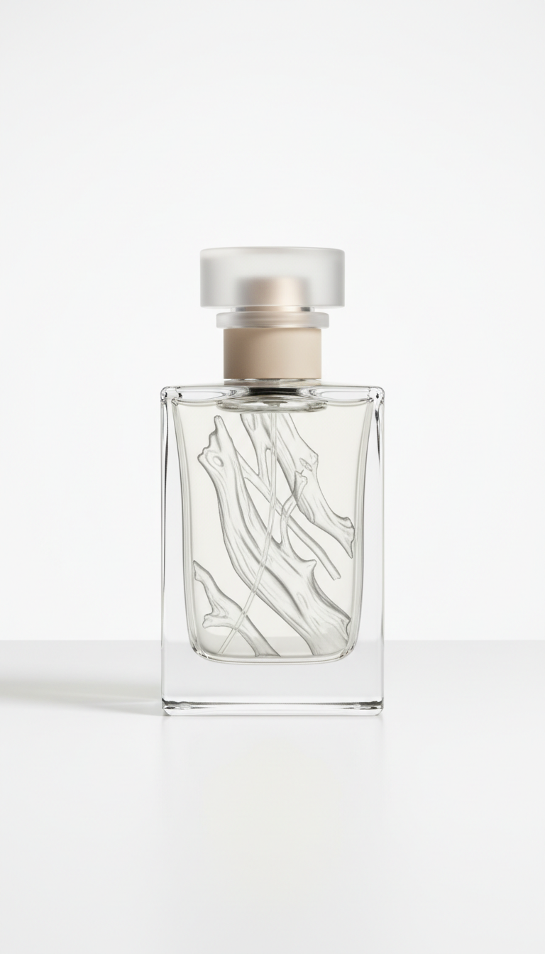 White Driftwood extrait glass bottle